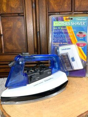 Black & Decker X20 Travel Pro Iron +Windmere Clothes Shaver Set